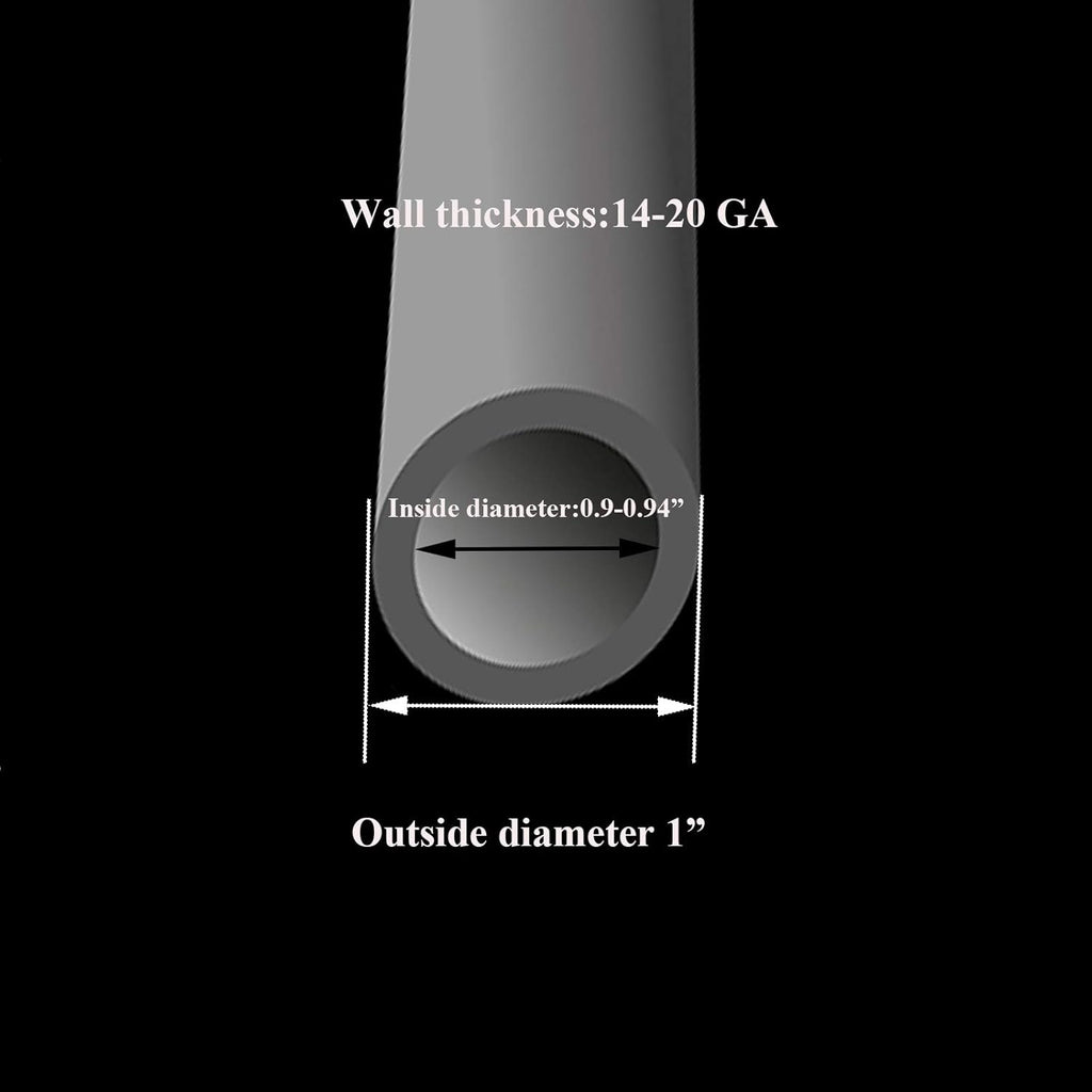 Plastic Plugs Furnigear Tubing End Caps Chair End Caps 1" Outside Bottom Round Tubing Caps Round Furniture Sliders Glides Black (Fit 0.9–0.94" Tube Inner Diameter, 40pack)
