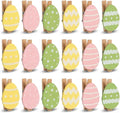 18 Pack Colorful Egg Wooden Clothespins, Mini Decorative Clips by Unknown