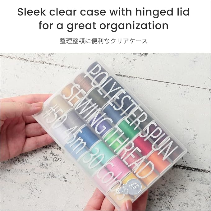 LEONIS Japan 30-Color Handy Polyester Sewing Thread Set, 45m / 50 yds Each - Image 5