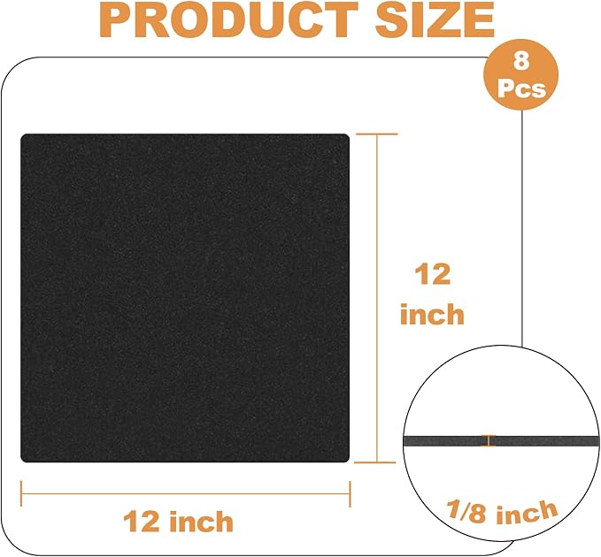 Storystore 8 Pcs 1/8" Thick Foam Padding Sheets - Image 2