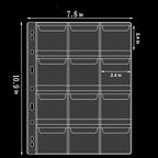 10 Sheets Coin Collection Pages, Coins Pocket Page - Image 3