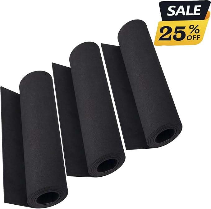 3-Pack 4mm Black Foam Sheet, 13.9" x 59" EVA Foam Roll Premium eva Craft Foam - Image 3