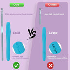 Aeelike Beginner Crochet Kit, Basic Crochet & Knitting Supplies Kit - Image 3