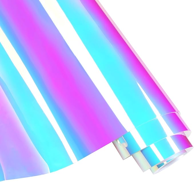 WRAPXPERT Holographic Permanent Vinyl, Color Shift Chrome Adhesive Vinyl Easy - Image 6