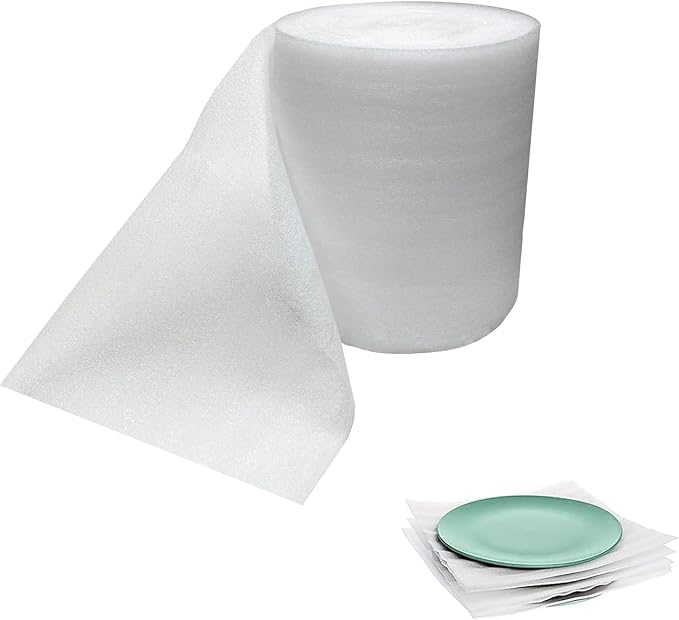 Foam Wrap Roll 10 Inch Wide x 50 FT Length Packing Foam Roll by WAUPPY