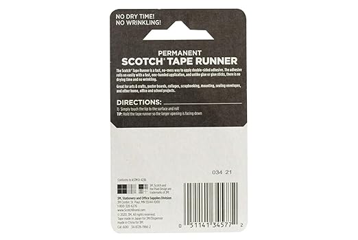 Scotch 6061 Scotch Double Sided Adhesive Roller Tape Runner, Photo-Safe Adhesive - Image 7