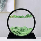Aoderun Moving Sand Art Picture Round Glass 3D Deep Sea Sandscape in Motion - Image 6