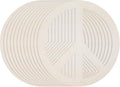 12 Pcs 12 Inches Wood Peace Cutouts Unfinished Round Wood Peace Sign Decor by Anglechic