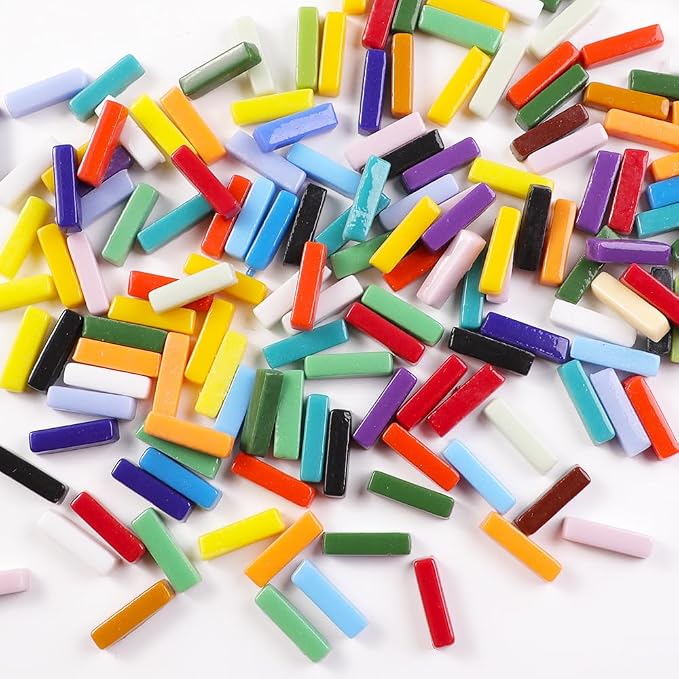 1 LB 5x20mm Glass Strips Mosaic Tiles - Image 6