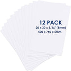 Foam Board 20 x 30 x 3/16", Foam Core Board Sheets, Acid Free Foamboard by Navy+Penguin