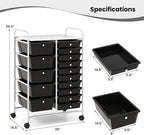 BECOMFORT 15-Drawer Rolling Cart - Image 3