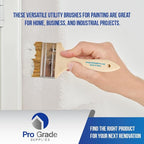 Pro Grade 3" Chip Brushes, Disposable Paint Brushes, - Image 6