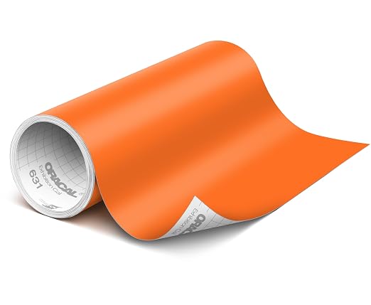 ORACAL 631 Matte Pastel Orange Vinyl Durable Roll Easy to Weed Permanent by Orafol