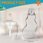 Nuenen 200 Pcs Sand Art Bottles Bulk Wave Shaped Plastic Container - Image 2