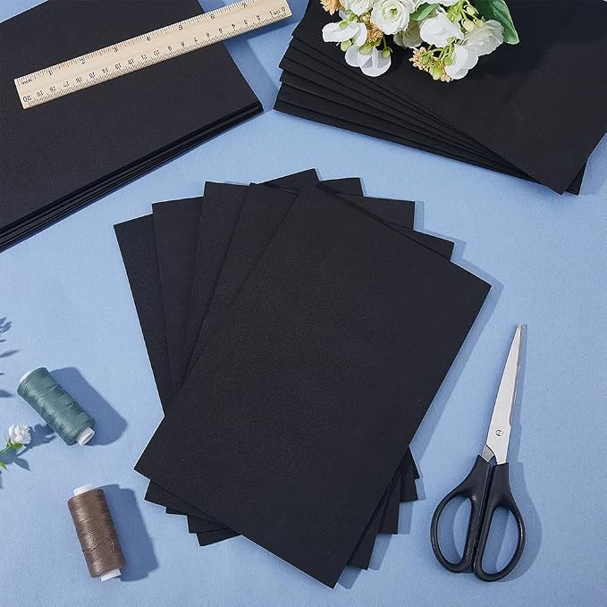 20Pcs 6x9 Inch 2MM Thick Black Foam Paper Sheets Rectangle 3D High Density - Image 4
