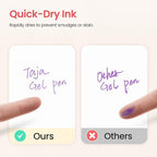 Taja Colorful Gel Pens, 0.5mm Fine Point Smooth Writing Pens - Image 4