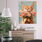 DIY Cat and Flower Paint by Numbers Kits - Image 4