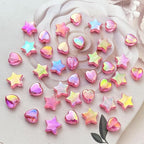 600 PCS Acrylic Heart Star Shape Beads - Image 2