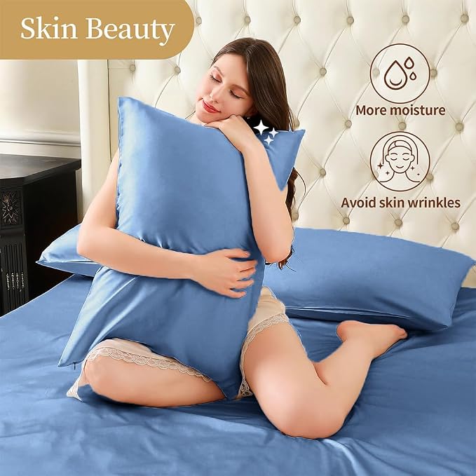 Mulberry Silk Pillowcase for Hair and Skin Standard Size 20"X 26" - Image 4