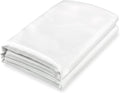 Homiest White Satin Twin Flat Sheet by Homiest