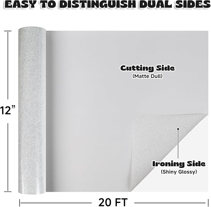 Glitter White HTV - Image 2