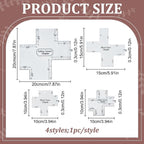 INFUNLY 4 Pcs Box Corner Template - Image 3
