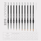 Nicpro Miniature Paint Brushes - Image 7