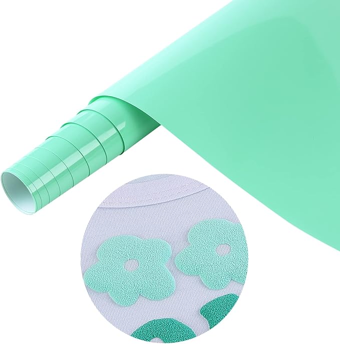 Tintnut Pale Blue Lily Puff Heat Transfer Vinyl Roll, easy cut & weed, stretch by Tintnut