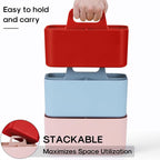 Multiuse Caddy Organizer with Handle, Portable Divided Plastic Tote Bin - Image 7
