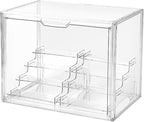 4 Tier Display Case for Collectibles, Storage Container by UniHIMO