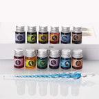 mancola Glass Dipped Pen Ink Set Handmade Crystal Calligraphy Pen - Image 2