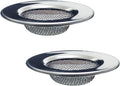 1.50" Bathtub Strainers, Bathroom Sink Strainers, Shower Drain Hair Catcher, Drain Strainer for Laundry, Mop Pool, Utility, Slop, RV Sink, Stainless Steel, Pack-2
