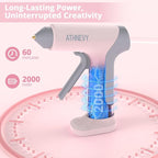 Cordless Hot Glue Gun, 4V 10s Fast Preheat, 2000mAh Battery - Image 3