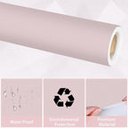 Qyeahkj Mauve Bulletin Board Paper Roll Lavender Pink Bulletin Board Background - Image 3