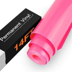 HTVRONT Neon Pink Permanent Vinyl by HTVRONT