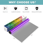 HTVRONT Purple Metallic Vinyl, 10FT x 12" Matte Purple Permanent Vinyl Roll | - Image 4
