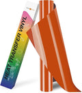HTVRONT HTV Heat Transfer Vinyl-12" x 8ft Texas Orange HTV Vinyl by HTVRONT