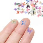 60Pcs Mini Resin Butterflies, Miniature Dollhouse Accessories Tiny Butterflies - Image 2