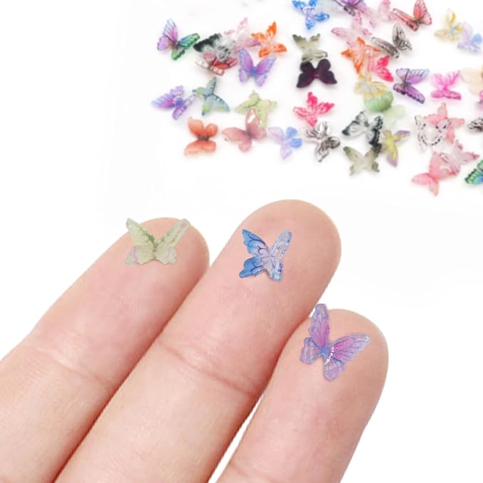 90Pcs Mini Resin Butterflies, Miniature Little Butterfy Decoration, Tiny - Image 3