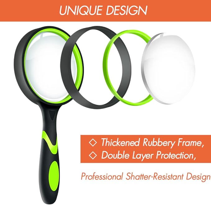 Leffis 2 Pack 10X Magnifying Glass - Image 2