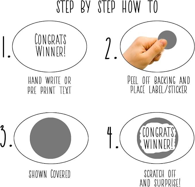 Make Your Own DIY Scratch Off ScratchNotes 20 Pack 3x4 Note Cards & Stickers - Image 9