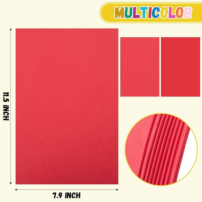 10 Pack Eva Foam Sheets Craft 8 x 12 inch | Foam Paper - Image 2