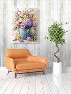 Stamped Cross Stitch Kits for Adults Beginner, Flower Counted Cross Stitch Kits - Image 4