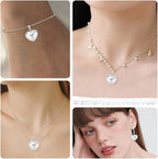 Beebeecraft 10Pcs 925 Sterling Silver Plated Heart Charms Metal Brass Love - Image 7
