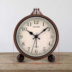 Peakeep 4" Small Battery Operated Antique Retro Analog Alarm Clock - Image 7