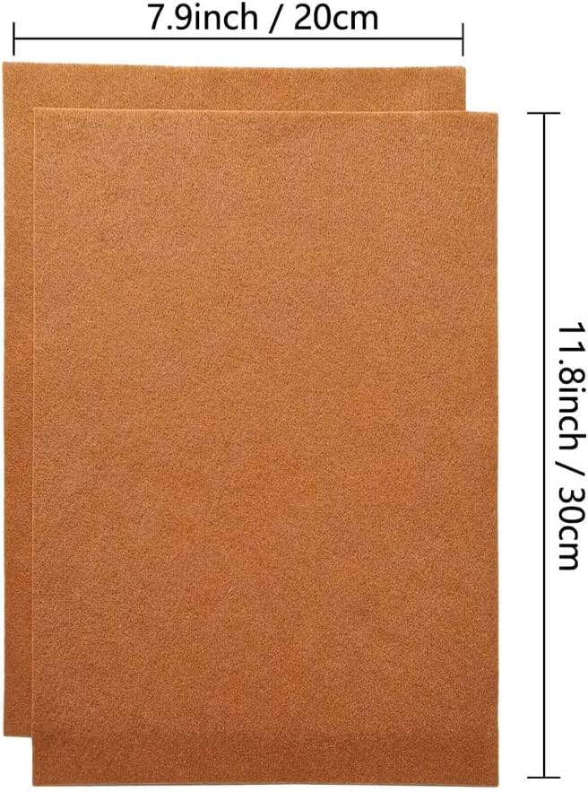 Jtnohx Color Felt, Soft Felt Sheets, 1.4mm Thick 8"x12" Handicraft Felt Fabrics - Image 2