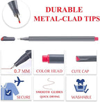 iBayam Fine Tip Pens, Micron Point 0.38mm, Note-Taking Journaling | Smooth - Image 8