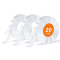 20 Rolls Double Sided Tape, Nano Tape, Transparent Adhesive Tape, Traceless by SUTOUG