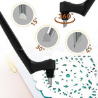 Black Craft Cutting Tools Pen | 3 Different 360 Degree Rotating Blades - Image 2