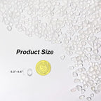 QEQEKAKA Sea Glass Stones for Crafts About 2.75LB White Glass Pebbles Gemstones - Image 2